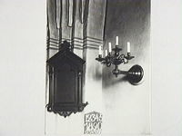 Ljusstake i Årdala kyrka år 1922